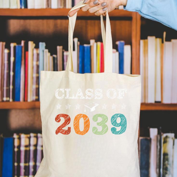Class Of 2039 Grow With Me First Day School Back To School Canvas Tote Bag