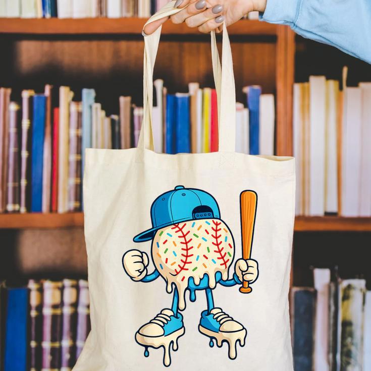 Cool Drip Baseball Shirt Youth Baseball Drip Canvas Tote Bag