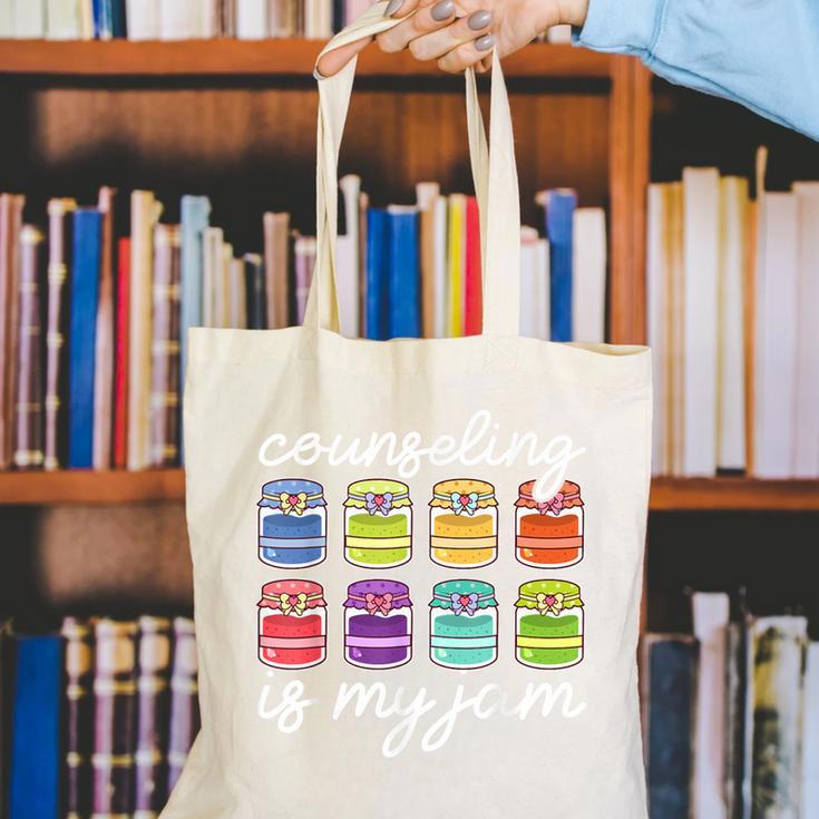 Counseling Is My Jam School Counselor Back To School Canvas Tote Bag Counseling Is My Jam School Counselor Back To School Canvas Tote Bag