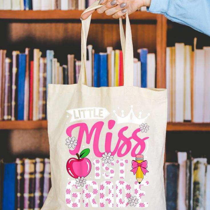 Cute Back To School 1st Grade Girls Kids First Day Of School Canvas Tote Bag Cute Back To School 1st Grade Girls Kids First Day Of School Canvas Tote Bag