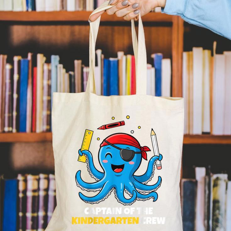 Cute Octopus Pirate Kindergarten Boys Kids Back To School Canvas Tote Bag
