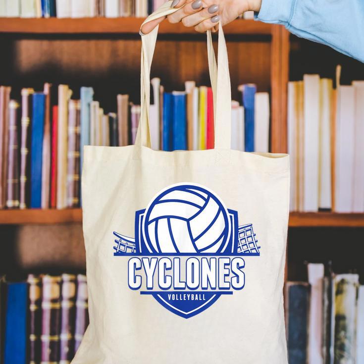 Cyclones Volleyball Back To School Spirit B Canvas Tote Bag