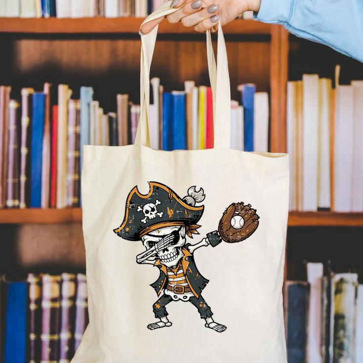 Dabbing Pirate Skeleton Baseball Dab Costume Boys Kids Men Canvas Tote Bag Dabbing Pirate Skeleton Baseball Dab Costume Boys Kids Men Canvas Tote Bag