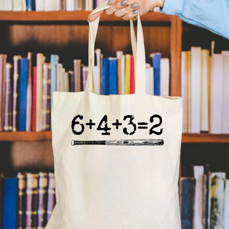 Double Play 6 4 3 2 Vintage Baseball Math Softball Player Premium Tri-Blend Canvas Tote Bag Double Play 6 4 3 2 Vintage Baseball Math Softball Player Premium Tri-Blend Canvas Tote Bag