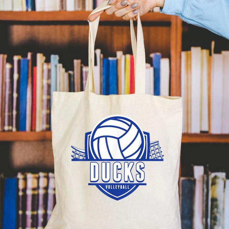 Ducks Volleyball Back To School Spirit B Canvas Tote Bag Ducks Volleyball Back To School Spirit B Canvas Tote Bag