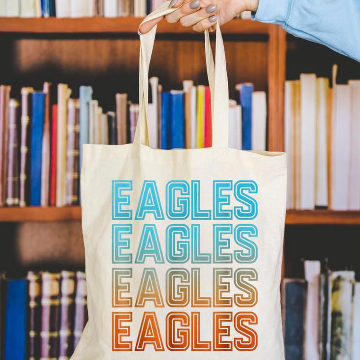 Eagle Mascot Back To School Spirit Kids Boys Girls Men Women Canvas Tote Bag Eagle Mascot Back To School Spirit Kids Boys Girls Men Women Canvas Tote Bag