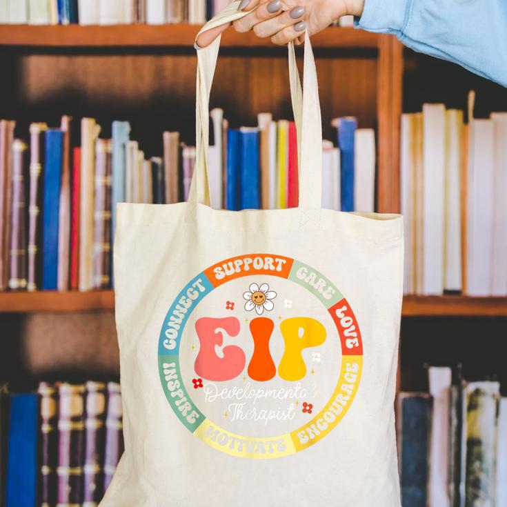 EIP Developmental Therapist Appreciation Week Back To School Canvas Tote Bag