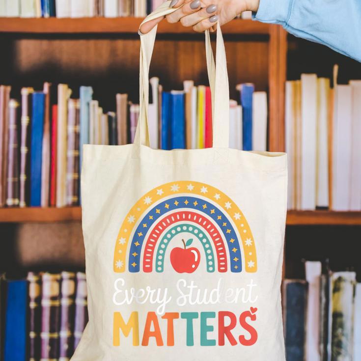 Every Student Matters Paraprofessional Back To School Canvas Tote Bag Every Student Matters Paraprofessional Back To School Canvas Tote Bag