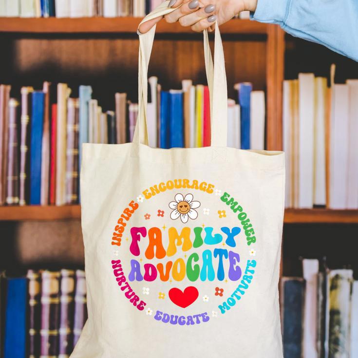 Family Advocate Appreciation Week Back To School PTO Canvas Tote Bag Family Advocate Appreciation Week Back To School PTO Canvas Tote Bag
