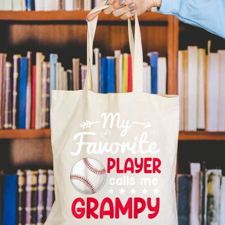 My Favorite Player Calls Me Grampy Baseball Grampy Canvas Tote Bag My Favorite Player Calls Me Grampy Baseball Grampy Canvas Tote Bag