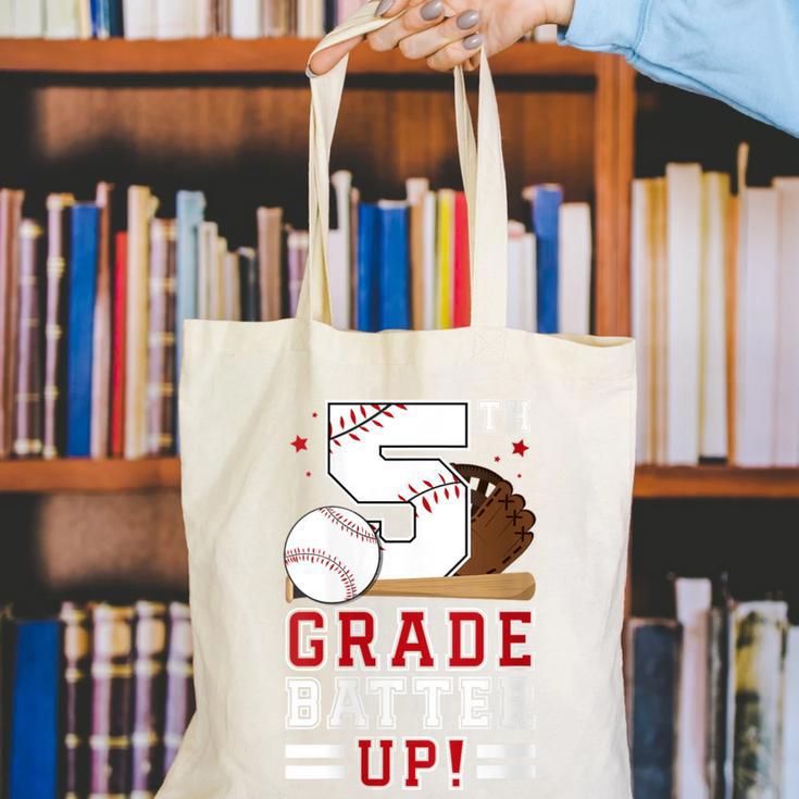 Fifth Grade Batter Up Baseball First Day Back To School Canvas Tote Bag
