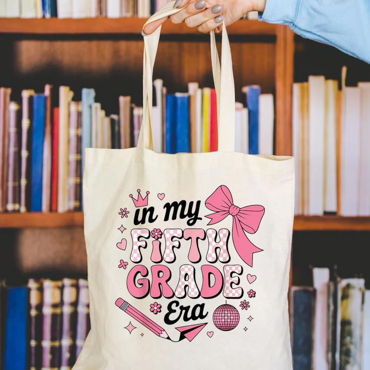 In My Fifth Grade The Girls Bow Back To School Canvas Tote Bag In My Fifth Grade The Girls Bow Back To School Canvas Tote Bag