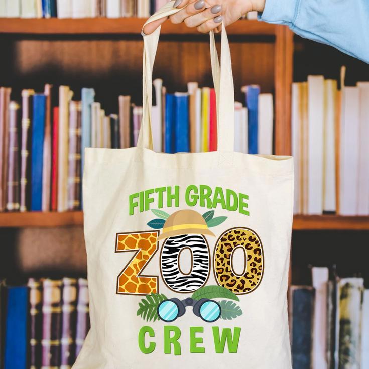 Fifth Grade Zoo Crew Wild Animal Safari Back To School Canvas Tote Bag Fifth Grade Zoo Crew Wild Animal Safari Back To School Canvas Tote Bag