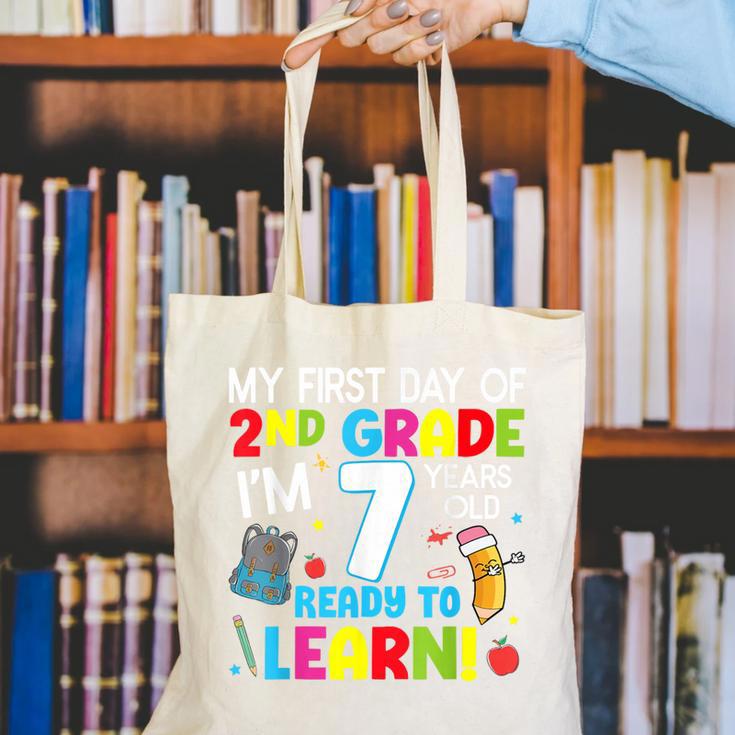 My First Day Of 2nd Grade Back To School 2nd Grade Girls Boy Canvas Tote Bag My First Day Of 2nd Grade Back To School 2nd Grade Girls Boy Canvas Tote Bag