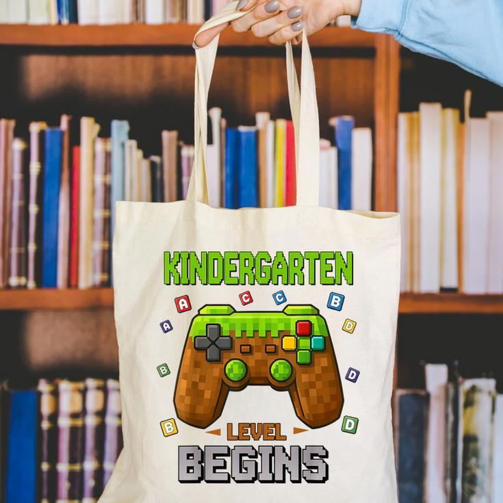 First Day Of Kindergarten Level Begins Back To School Canvas Tote Bag First Day Of Kindergarten Level Begins Back To School Canvas Tote Bag