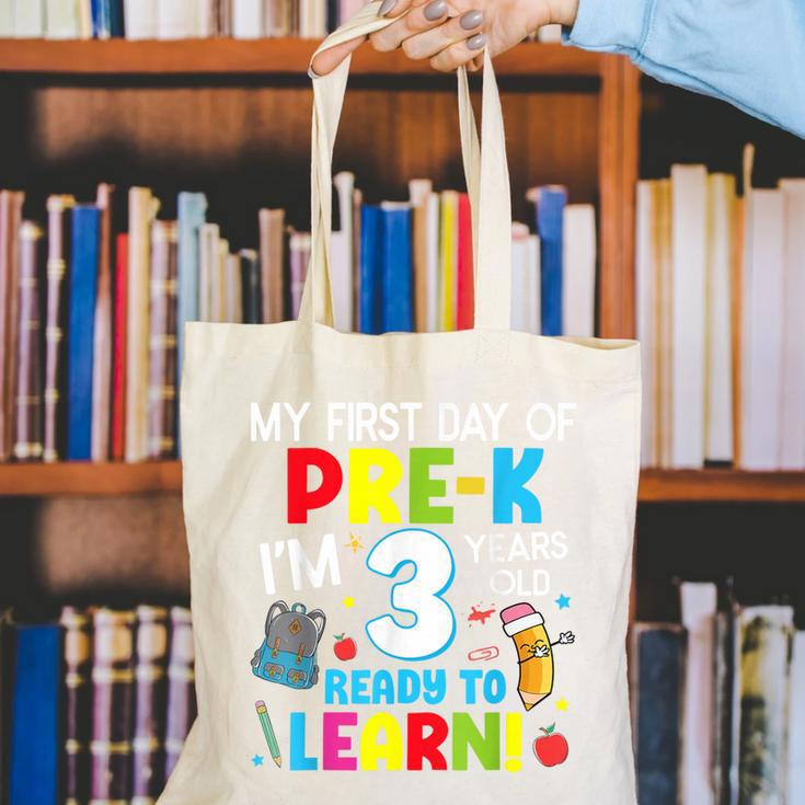 My First Day Of Pre-k Back To School Preschool Girls Boys Canvas Tote Bag My First Day Of Pre-k Back To School Preschool Girls Boys Canvas Tote Bag