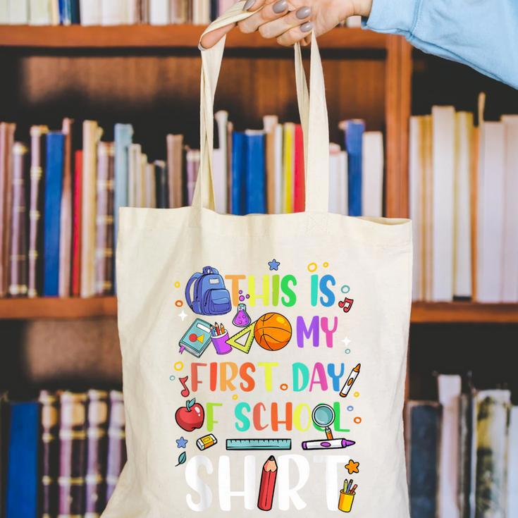 This Is My First Day Of School Boys Girls Kid Back To School Canvas Tote Bag This Is My First Day Of School Boys Girls Kid Back To School Canvas Tote Bag