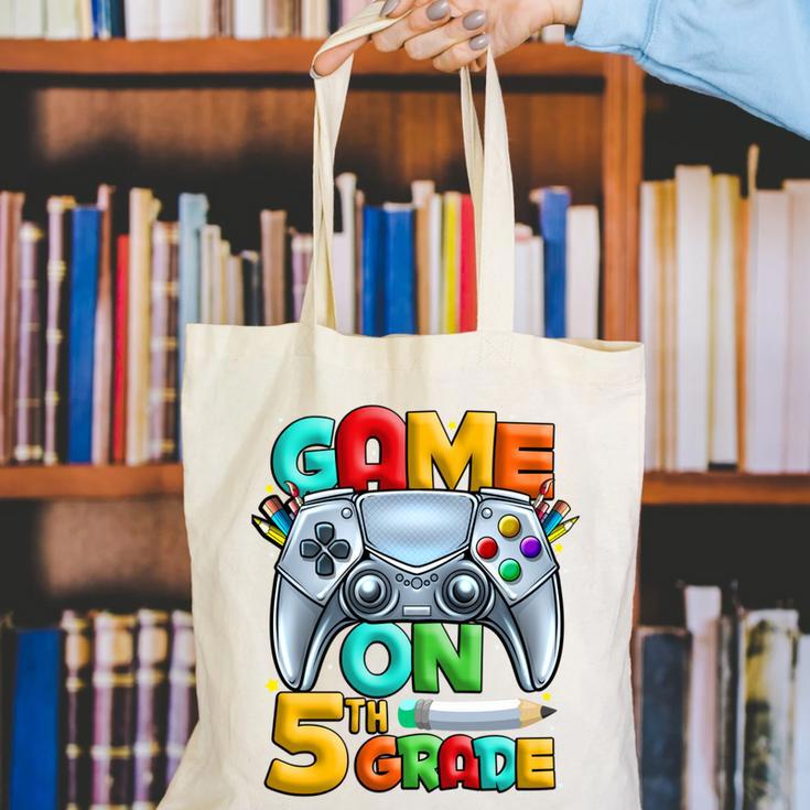 Game On 5th Grade Back To School 5th Grade Level Unlocked Performance Canvas Tote Bag Game On 5th Grade Back To School 5th Grade Level Unlocked Performance Canvas Tote Bag
