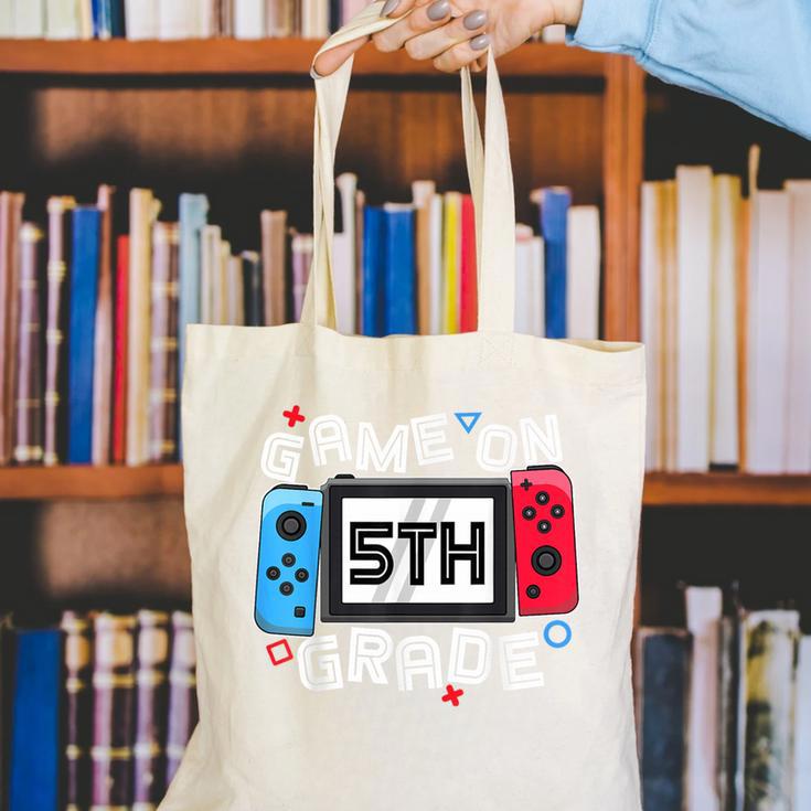 Game On 5th Grade Back To School Video Gamer Boys Kids Canvas Tote Bag Game On 5th Grade Back To School Video Gamer Boys Kids Canvas Tote Bag