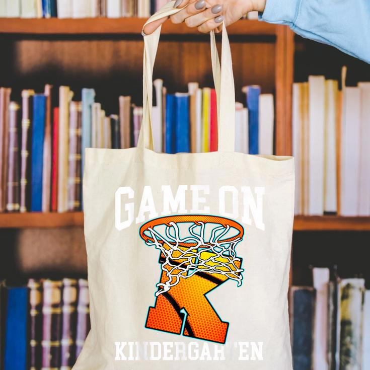Game On Kindergarten Basketball Back To School Student Boys Canvas Tote Bag Game On Kindergarten Basketball Back To School Student Boys Canvas Tote Bag