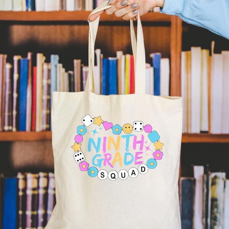 Girls 9th Grade Vibes Back To School Ninth Grade Canvas Tote Bag