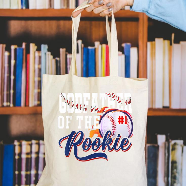 Godfather Rookie Of Year 1st Birthday Baseball Theme Canvas Tote Bag