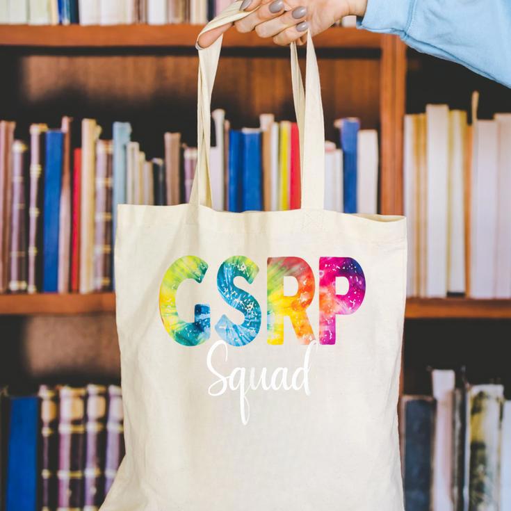 GSRP Squad Tie Dye Back To School Women Appreciation Canvas Tote Bag GSRP Squad Tie Dye Back To School Women Appreciation Canvas Tote Bag