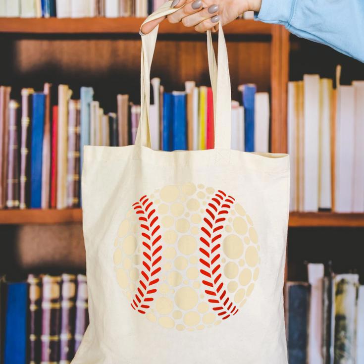 Happy Dot Day Baseball Colorful Polka Dots Boy And Youth Canvas Tote Bag Happy Dot Day Baseball Colorful Polka Dots Boy And Youth Canvas Tote Bag