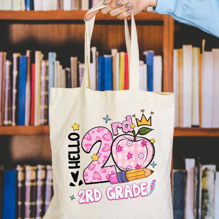 Hello Second 2nd Grade Leopard Tie Dye Girl Back To School Canvas Tote Bag Hello Second 2nd Grade Leopard Tie Dye Girl Back To School Canvas Tote Bag