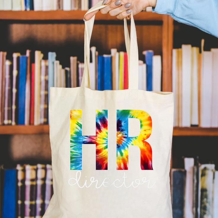 HR Director For Work Tie Dye Back To School Appreciation Day Canvas Tote Bag HR Director For Work Tie Dye Back To School Appreciation Day Canvas Tote Bag