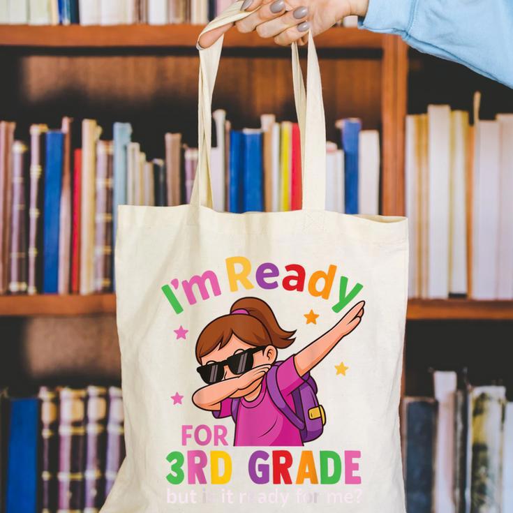 I'm Ready For 3rd Grade Girl Back To School For Students Canvas Tote Bag I'm Ready For 3rd Grade Girl Back To School For Students Canvas Tote Bag