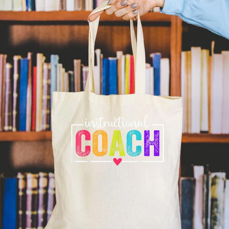 Instructional Coach Appreciation Back To School Canvas Tote Bag Instructional Coach Appreciation Back To School Canvas Tote Bag