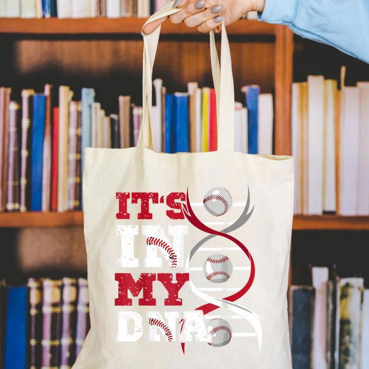 ITS In My DNA Baseball Sport Player Saying Baseball Fan Canvas Tote Bag ITS In My DNA Baseball Sport Player Saying Baseball Fan Canvas Tote Bag