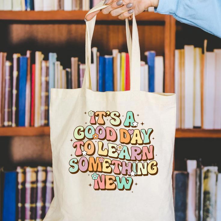 It's A Good Day To Learn Something New Retro Back To School Premium Tri-Blend Canvas Tote Bag