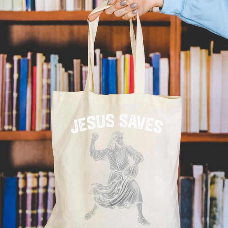 Jesus Saves Shirt Religious Christian Faith Baseball Canvas Tote Bag Jesus Saves Shirt Religious Christian Faith Baseball Canvas Tote Bag