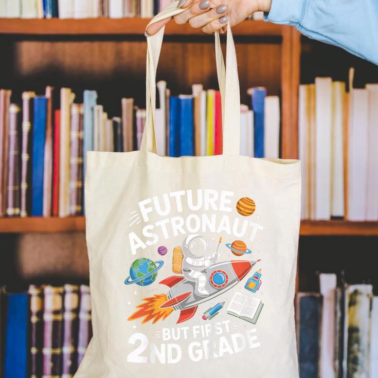 Kids Future Astronaut 2nd Grade Student Back To School Boys Kids Canvas Tote Bag Kids Future Astronaut 2nd Grade Student Back To School Boys Kids Canvas Tote Bag