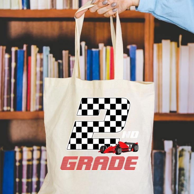 Kids Race Car 2nd Second Grade Boys Cars Lovers Back To School Canvas Tote Bag