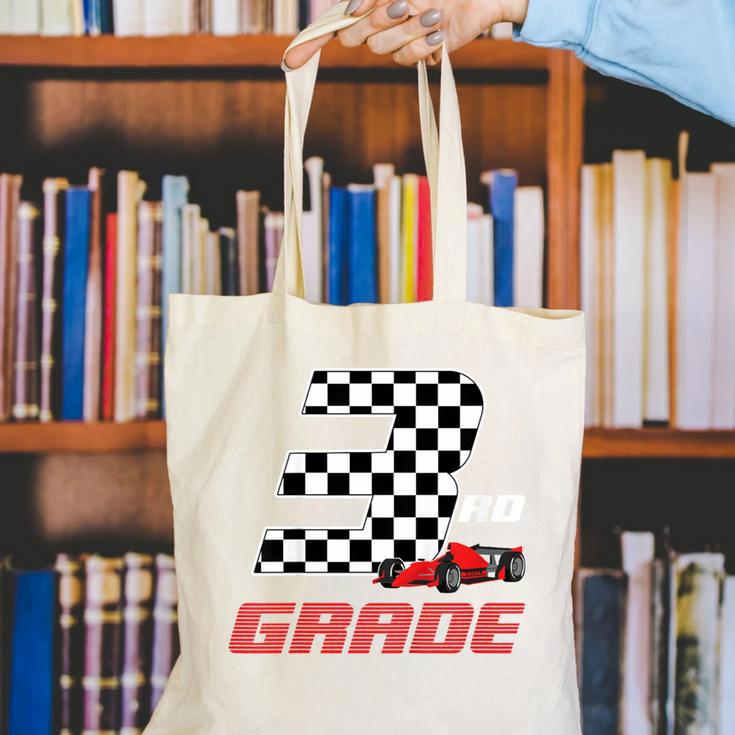 Kids Race Car 3rd Third Grade Boys Cars Lovers Back To School Canvas Tote Bag