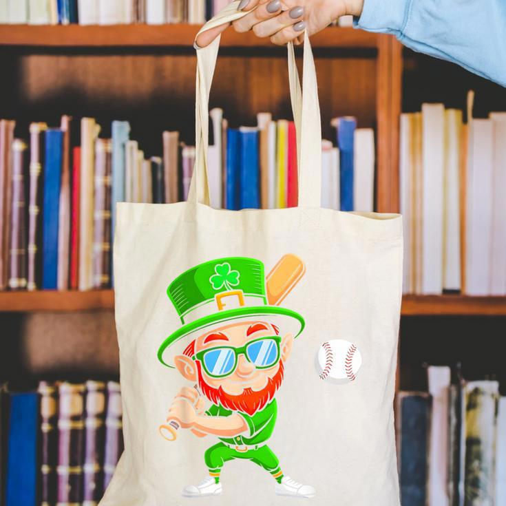 Kids St Patricks Day Shirt Leprechaun Baseball Boys Men Canvas Tote Bag Kids St Patricks Day Shirt Leprechaun Baseball Boys Men Canvas Tote Bag