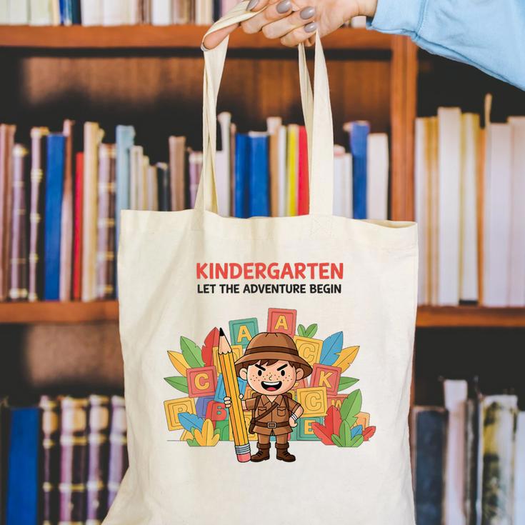 Kindergarten Adventure Explorer Back To School Canvas Tote Bag Kindergarten Adventure Explorer Back To School Canvas Tote Bag