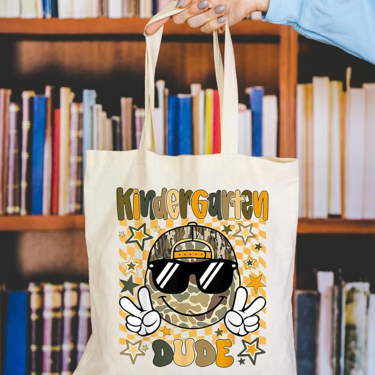 Kindergarten Camo Camouflage Smile Face Back To School Kids Canvas Tote Bag Kindergarten Camo Camouflage Smile Face Back To School Kids Canvas Tote Bag