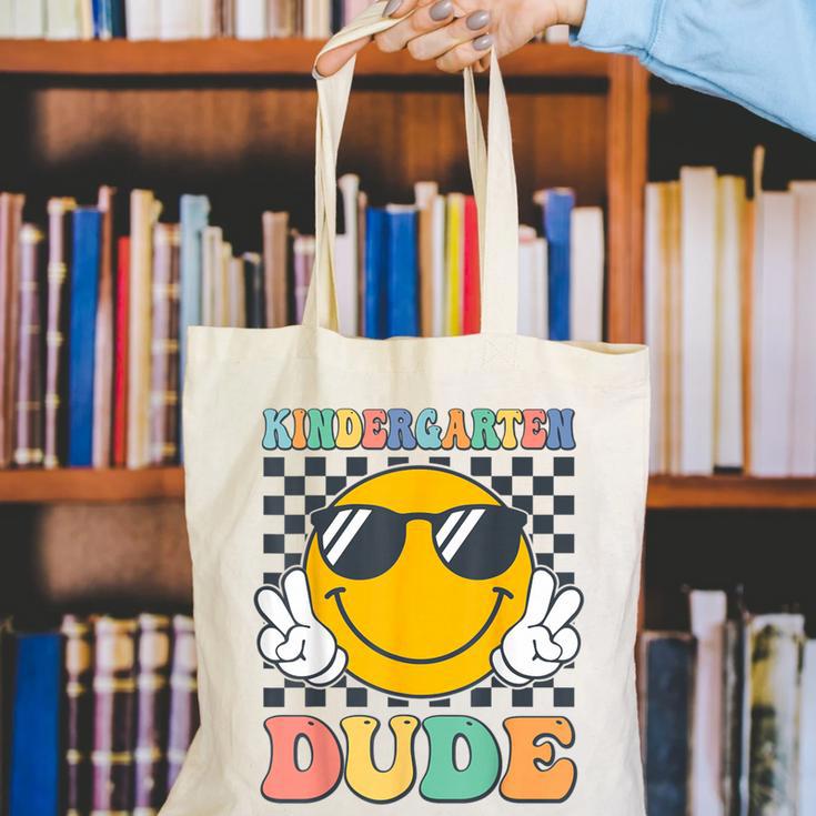 Kindergarten Dude First Day Of Kindergarten Back To School Canvas Tote Bag Kindergarten Dude First Day Of Kindergarten Back To School Canvas Tote Bag