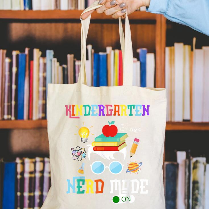 Kindergarten Nerd Mode On Back To School Science Kids Boys Canvas Tote Bag Kindergarten Nerd Mode On Back To School Science Kids Boys Canvas Tote Bag