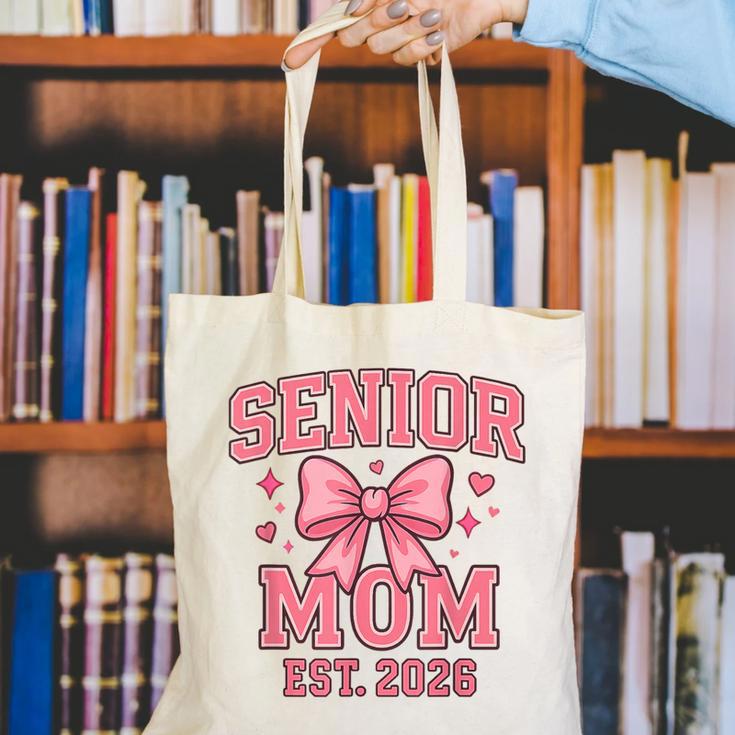 Last First Day Class Of 2026 Senior Mom Back To School Canvas Tote Bag
