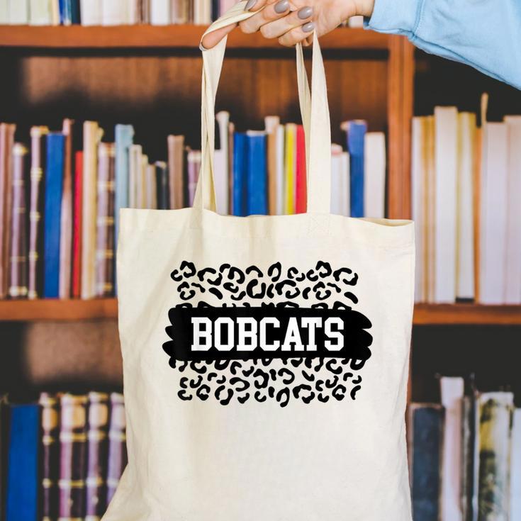 Leopard Bobcats School Spirit Fan Team Back To School Canvas Tote Bag Leopard Bobcats School Spirit Fan Team Back To School Canvas Tote Bag