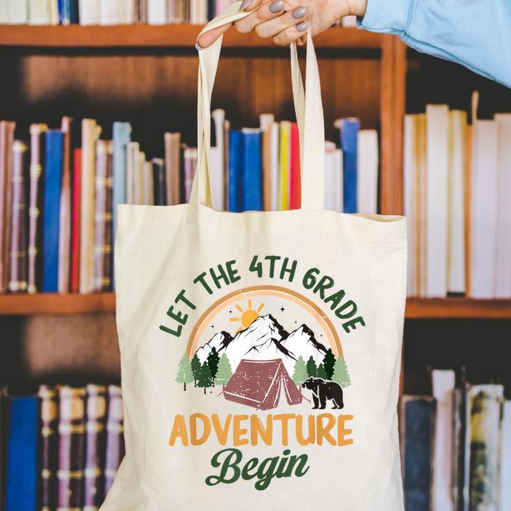 Let The 4th Grade Adventure Begin Camping Back To School Canvas Tote Bag Let The 4th Grade Adventure Begin Camping Back To School Canvas Tote Bag