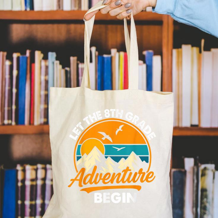 Let The 8th Grade Adventure Begin Back To School Canvas Tote Bag Let The 8th Grade Adventure Begin Back To School Canvas Tote Bag