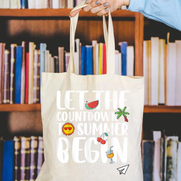 Let The Countdown To Summer Begin Back To School Canvas Tote Bag Let The Countdown To Summer Begin Back To School Canvas Tote Bag