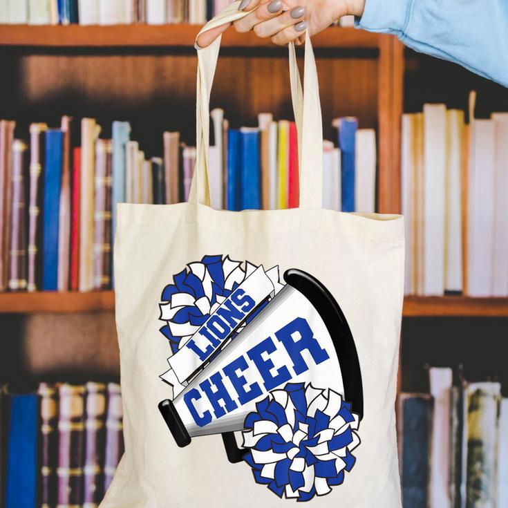 Lions Cheer Back To School Cheerleading Spirit B Canvas Tote Bag Lions Cheer Back To School Cheerleading Spirit B Canvas Tote Bag