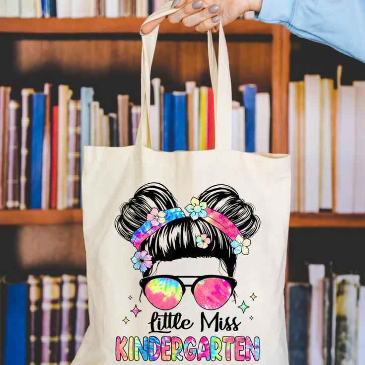 Little Miss Kindergarten Girls Kids Back To School Kinder Canvas Tote Bag